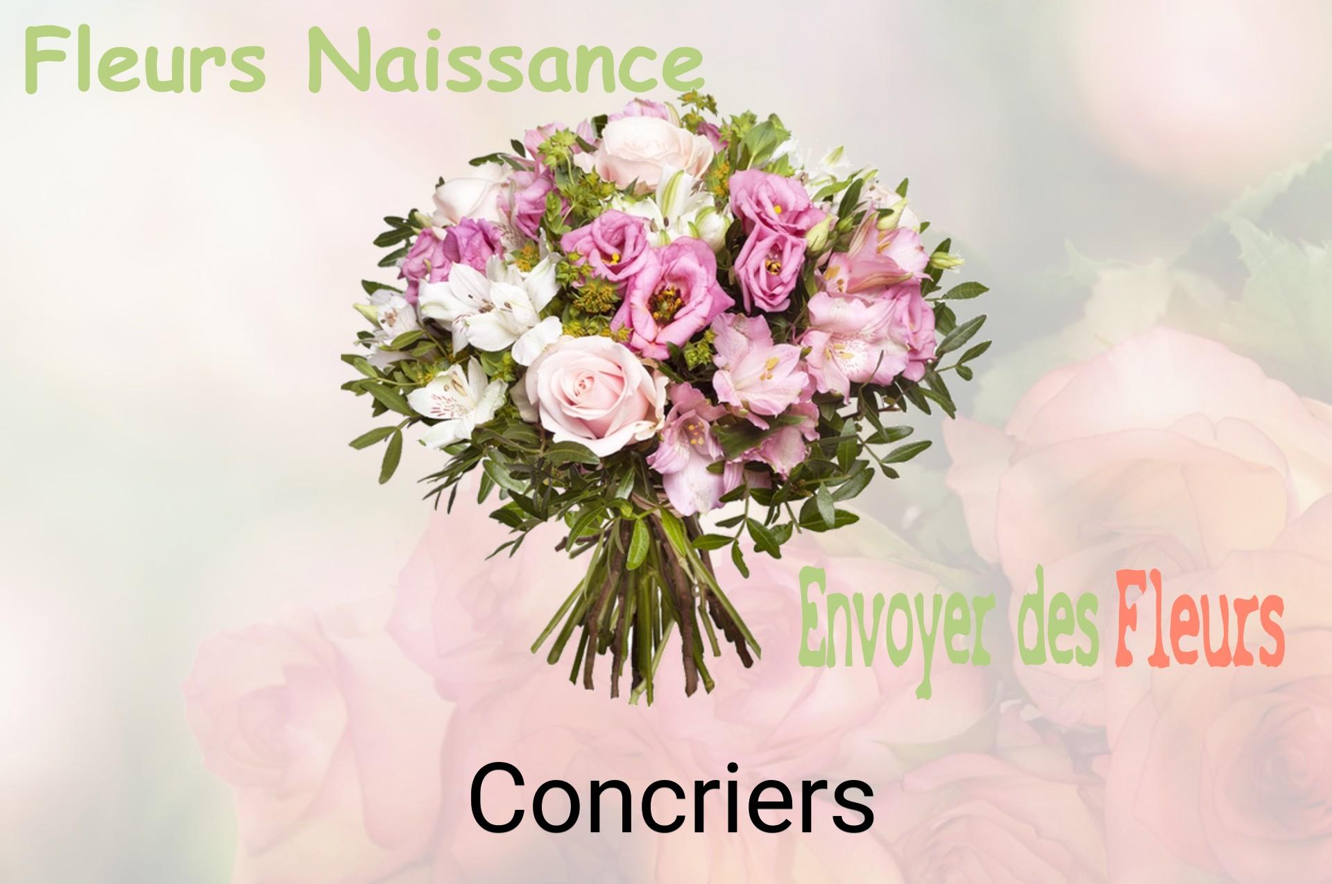 Bouquet de fleurs de naissance livré à Concriers